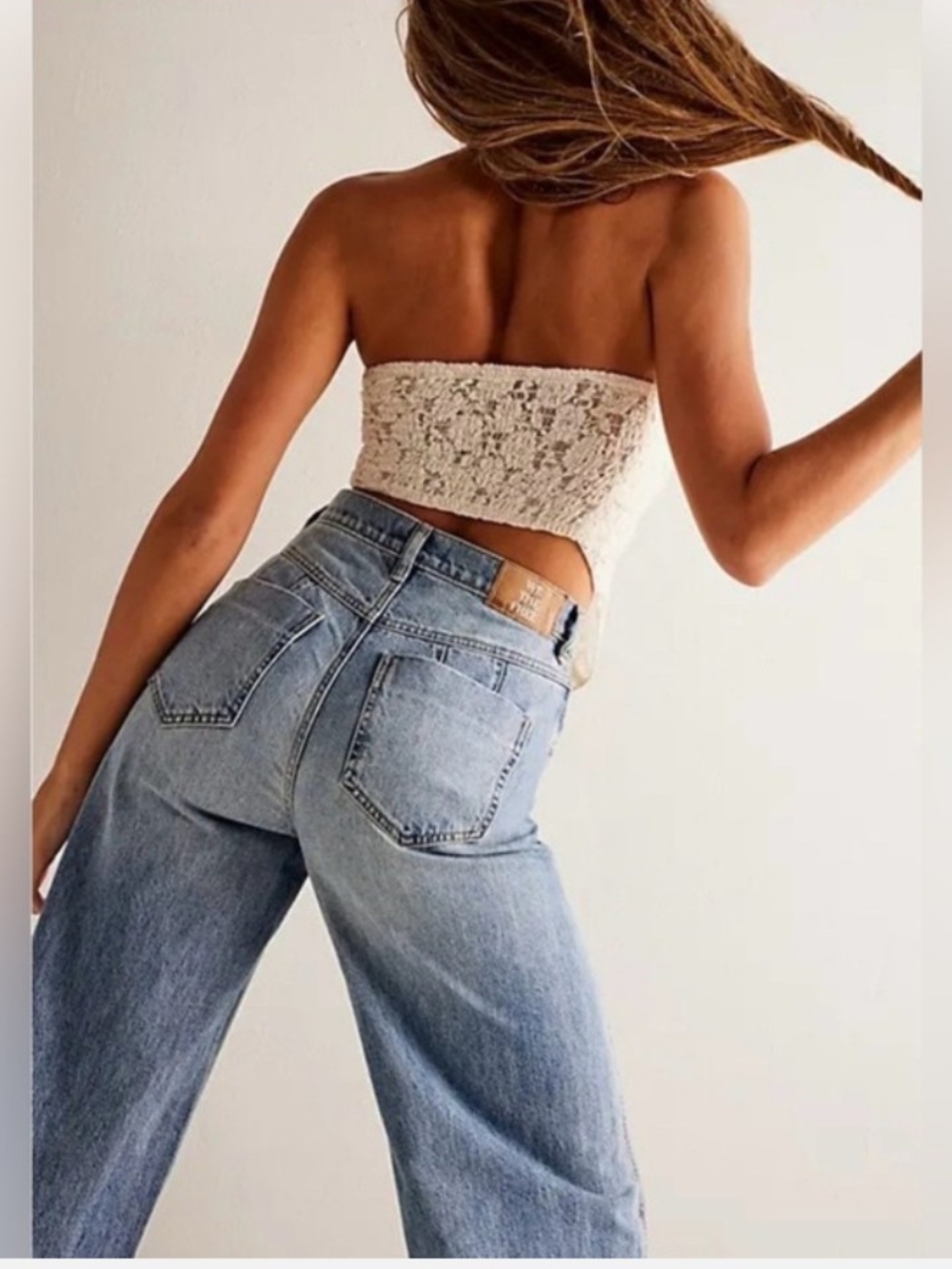 Free People WE THE FREE CRVY GIA Wide Leg JEANS - Picture 3 of 4